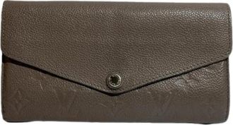 Louis Vuitton Pre-owned Monogram Empreinte Bi-fold Portemonnee - Dames - Vintage Accessoires - Bruin - ONE Size - Leer - Vintage