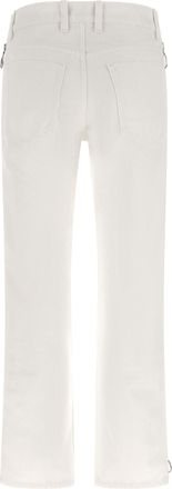 Paco Rabanne Zip-Detail Cotton Jeans - White
