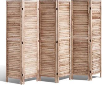 OEM Pantalla De Madera Port&aacute;til De Estilo Europeo, Biombo Plegable De Madera De 6 Paneles Para Privacidad, 2420x1700x18,5 Mm Para Separar Habitaciones, Ho
