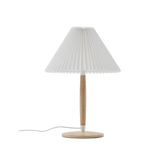 Lucande L&aacute;mpara De Mesa ellorin En Marr&oacute;n Madera - Lucande