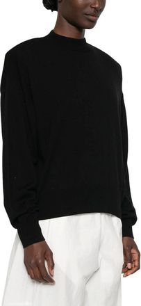 Frankie Shop Truien & Vesten, Dames, Zwart, S, Round-neck Truien