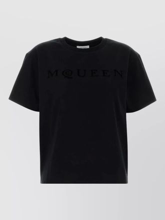 Alexander McQueen cotton logo-print short-sleeve t-shirt
