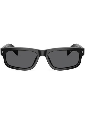 Prada Zonnebril met geometrisch montuur - Zwart