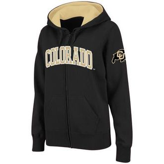 Colosseum Womens Stadium Athletic Black Colorado Buffaloes Arched Name Full-Zip Hoodie at Nordstrom, Size Xx-Large