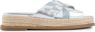 DKNY Womens Binna Sandals - Metallic Nylon - Size UK 7