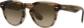 Oliver Peoples Sunglasses, unisex, Brown, 50 MM, Brown/Olive Smoke Sunglasses Nino OV 5473Su