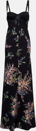 Dolce & Gabbana Floral silk-blend charmeuse maxi dress