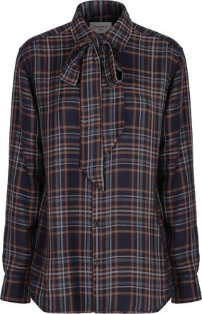 Saint Laurent Check Pattern Shirt