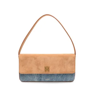 Amiri MA Millie Suede-panelled Shoulder Bag