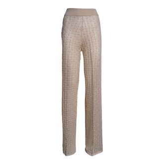 Circus Hotel Wide Trousers, female, Beige, Size: S Punto Pizzo Trousers