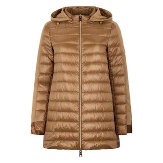 Herno Winter Jackets, female, Brown, Size: 3XS Padded Jacket