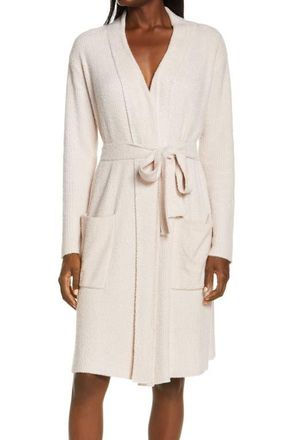 Barefoot Dreams CozyChic Lite Ribbed Robe in He Dusty Mauve-Pearldnu at Nordstrom, Size Small