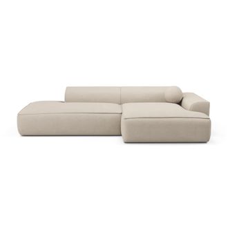 Sia Home Sof&aacute; esquinero 4 plazas tejido de trama crema