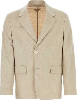 Prada Melange Sand Cashmere Blazer