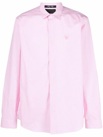 Philipp Plein Camicia a righe - Rosa