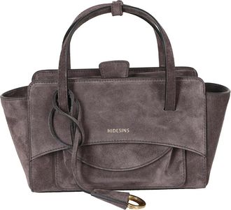 Hidesins Kleine flap tas - Dames - Handtassen - Grijs - ONE Size - Su&egrave;de - Tassen
