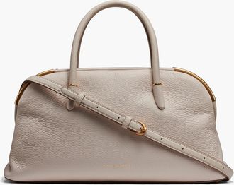 DKNY Satin Leather Satchel in Sand at Nordstrom
