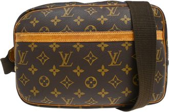 Louis Vuitton Reporter Monogram Canvas Brown Canvas Handbag (Pre-Owned)