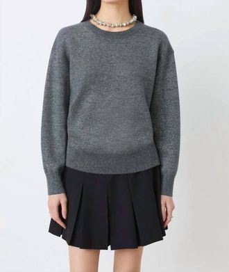 Suncoo Payeti Long Sleeve Sweater In Carbone