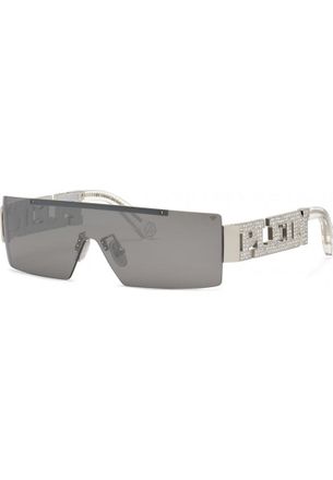 Philipp Plein Womens SPP032S99579X SPP032S 99 579X Sunglasses - Silver - One Size
