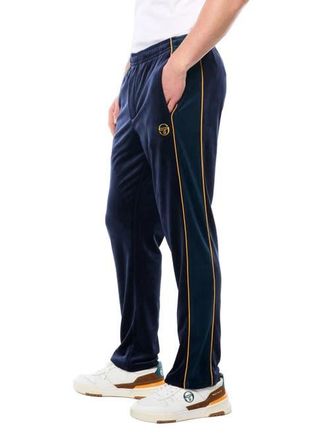 Sergio Tacchini Forato Velour Track Pant in Maritime Blue at Nordstrom, Size Xxx-Large