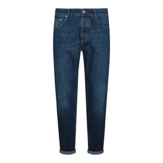 Brunello Cucinelli Jeans Denim Blu con Chiusura a Zip - - Jeans - Uomo - Blu - 2XL