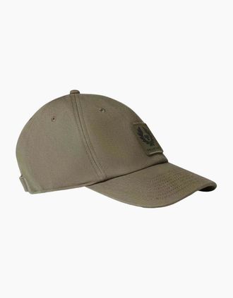 Belstaff Mens Belstaff Phoenix Logo Cap A1-26 Khaki Green - Tan - Size: ONE size
