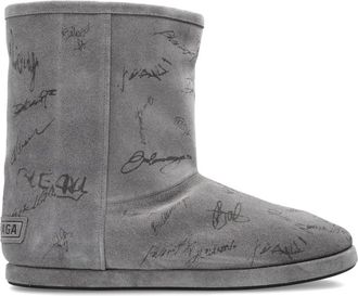 Balenciaga Laarzen met kenmerkende print - Grijs