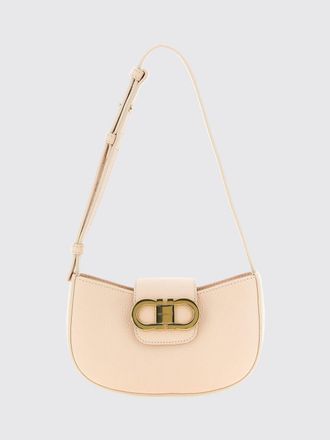 Ferragamo Mini Calfskin Leather Shoulder Bag with Gancini Logo
