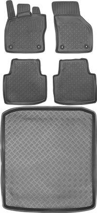 OEM Juego De Alfombrillas Para Coche Y Maletero Para Skoda Superb Iii Sed&aacute;n (a Partir De 2015)
