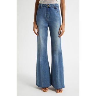 Ulla Johnson Odelia Flare Jeans in Danube at Nordstrom, Size 23