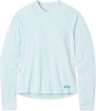Stio | Womens Hylas Crew Long Sleeve Top, Size Extra Small in Windchill
