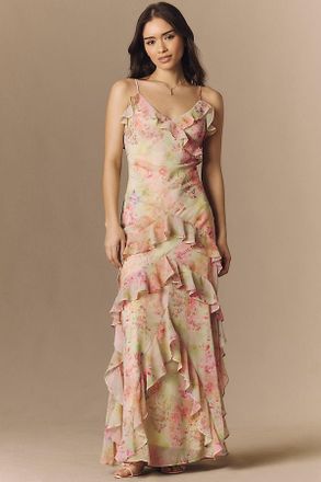 BHLDN Garden Floral Maxi Dress