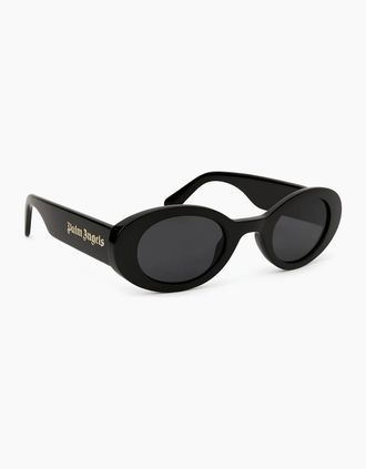 Palm Angels Mens Mens Gilroy Rectangle Sunglasses - Black Dark Grey - Size: ONE size
