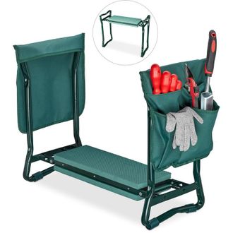 Elle Almohadilla Para Arrodillarse, Coj&iacute;n Suave, 2 Bolsas, Plegable, Soporte Para Rodillas, Trabajos De Jardiner&iacute;a, Hasta 150 Kg, 50 X 60 X 27,5 Cm (alto X