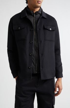 Moorer Dossi Wool & Cashmere Jacket in Nero at Nordstrom, Size 42 Us