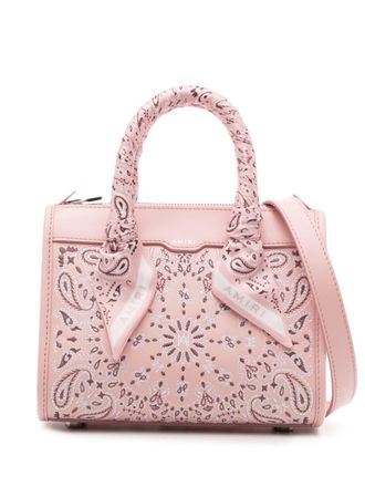 Amiri Borsa a tracolla Bandana Micro Triangle - Rosa
