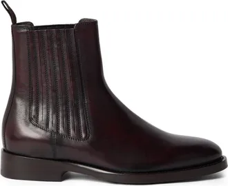 Brunello Cucinelli LEATHER CHELSEA BOOTS Size: 43, colour: BROWN