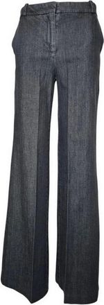 Kiltie Broek - Dames - Wijde Broeken - Grijs - XL - Denim - Broeken