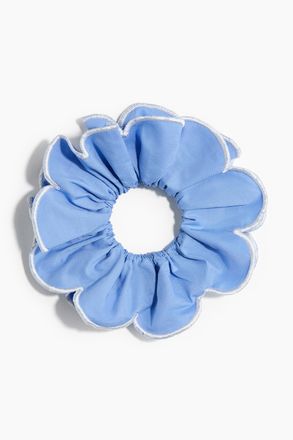H&M Scrunchie aus Baumwolle mit Wellenkanten - Blue
