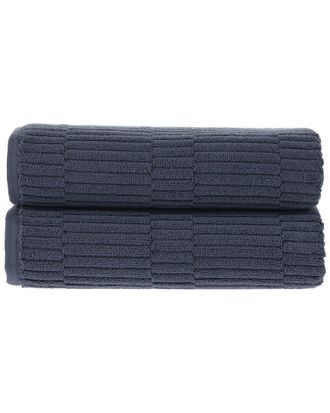 Alexis Alexis Antimicrobial Oxford Bath Sheet, Pack Of 2