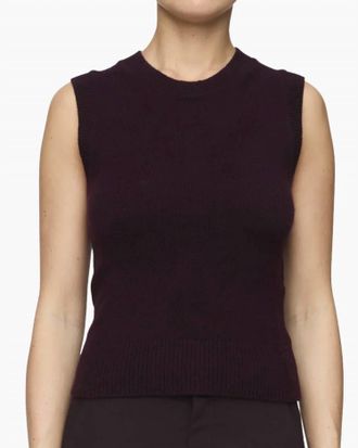 A.L.C. Ian Cashmere Top In Deep Plum