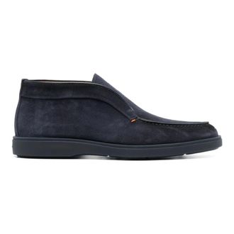 Santoni Schoenen, Heren, Blauw, 44 EU, Su&egrave;de, Boneless GEX Desert Boot