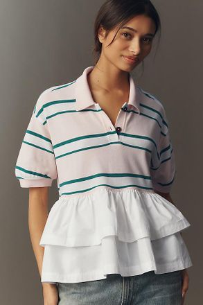 Maeve Je Peux Twofer Peplum Top