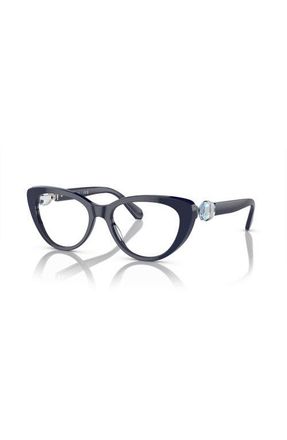 Swarovski 53mm Cat Eye optical glasses in Blue at Nordstrom