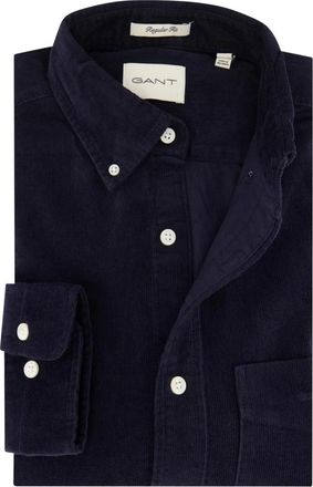 GANT Heren, Overhemden, Blauw, Maat: 4XL Corduroy
