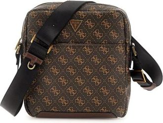Guess Sacoche XL PU Leather Torino Messenger Bag - Heren - Schoudertassen - Bruin - ONE Size - Tassen