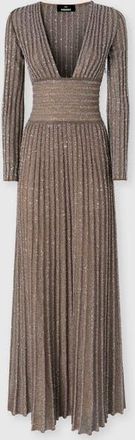 Missoni Long Dress With Deep Neckline And Sequins in Pink at Nordstrom, Size 44