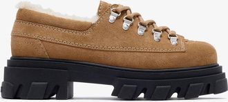 Ganni Brown Cleated Derbies in