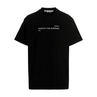 Off-white Off White Heren Precies het tegenovergestelde T-shirt (Zwart)